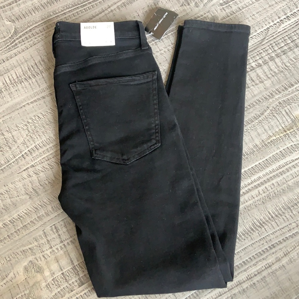 AGOLDE Black Skinny Jeans